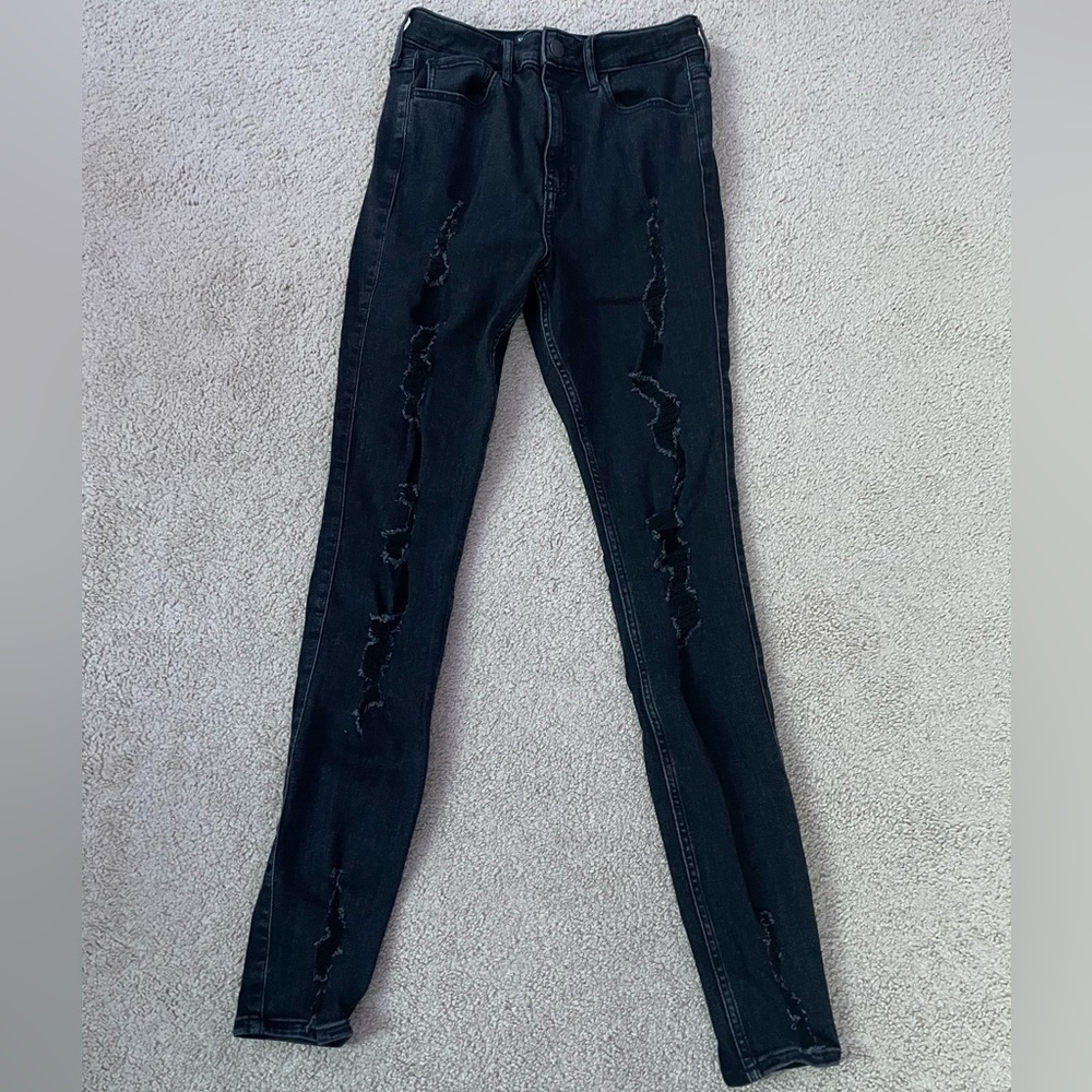 Hollister Ultra High Rise Ripped Jeans